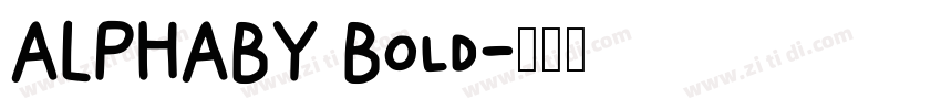 ALPHABY Bold字体转换